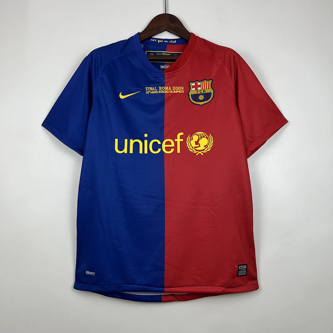 Retro Barcelona 2008/2009 UEFA Champions League Home Jersey