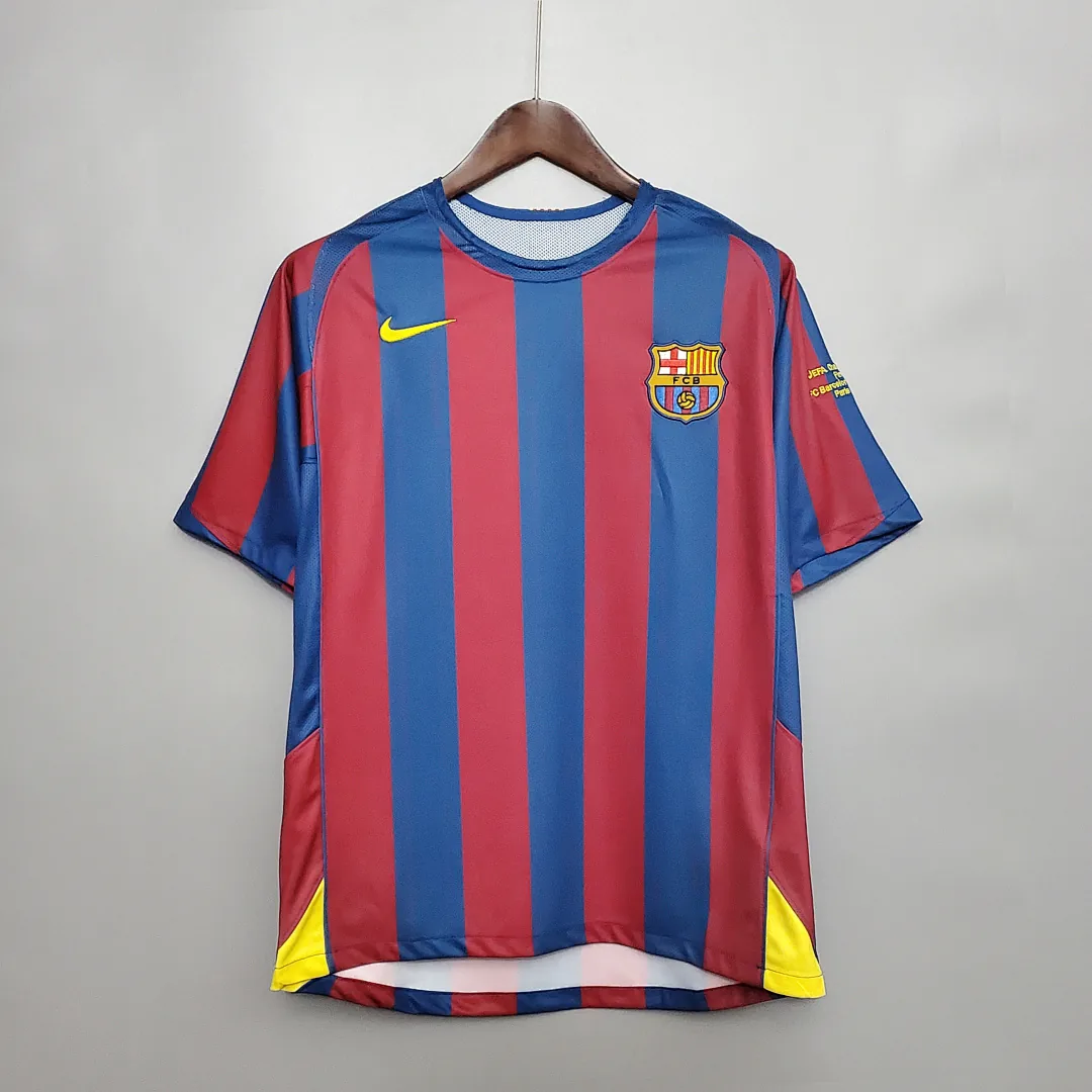 Retro Barcelona 2006 UEFA Champions League Home Jersey