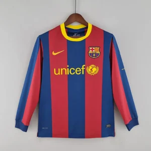 Retro Barcelona Long Sleeve 2006 UEFA Champions League Home Jersey
