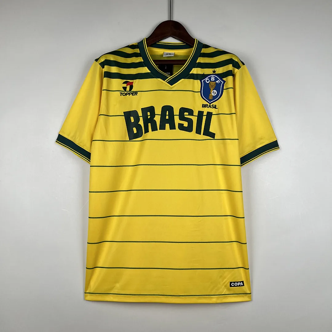 Retro Brazil 1984 Home Jersey