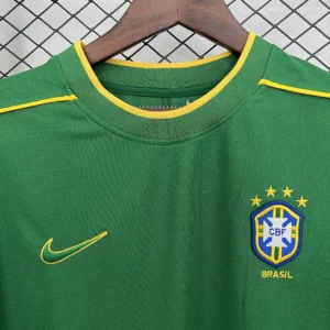 Retro Brazil 1998 Goalkeeper Green Jersey