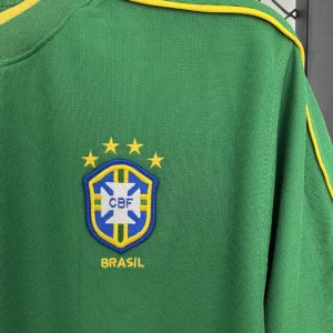 Retro Brazil 1998 Goalkeeper Green Jersey