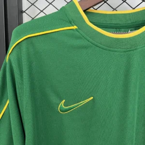 Retro Brazil 1998 Goalkeeper Green Jersey