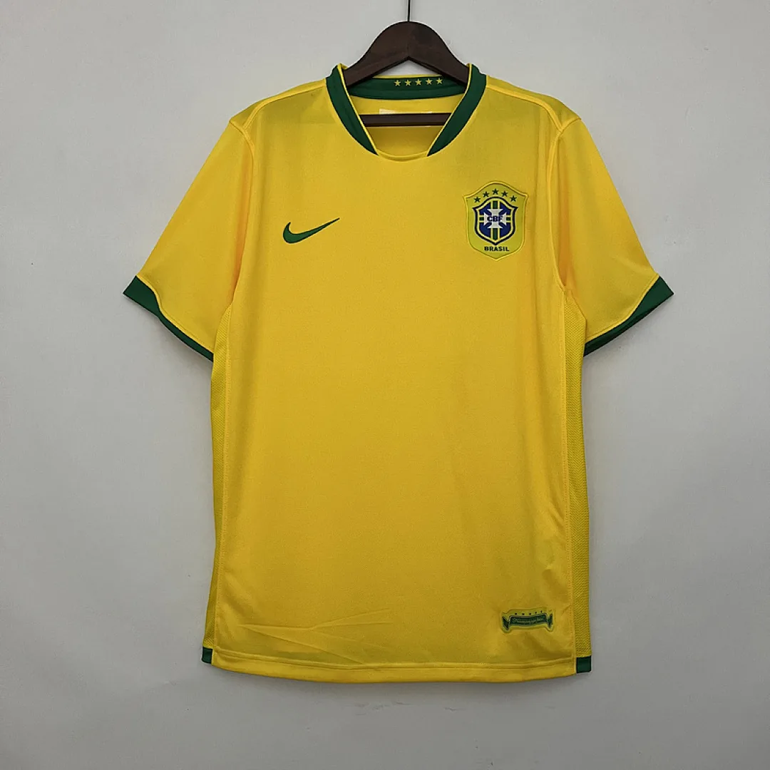 Retro Brazil 2006 Home Jersey