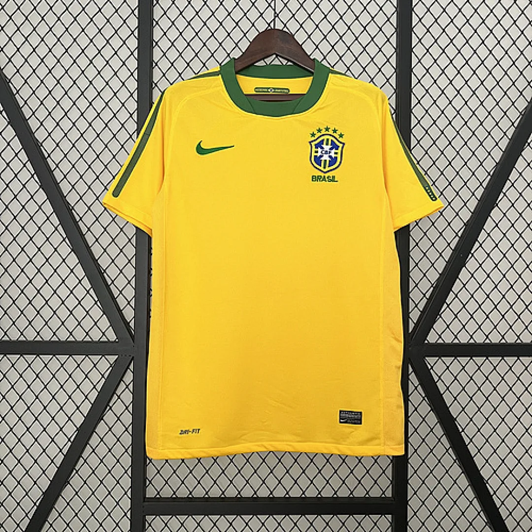 Retro Brazil 2010 Home Jersey