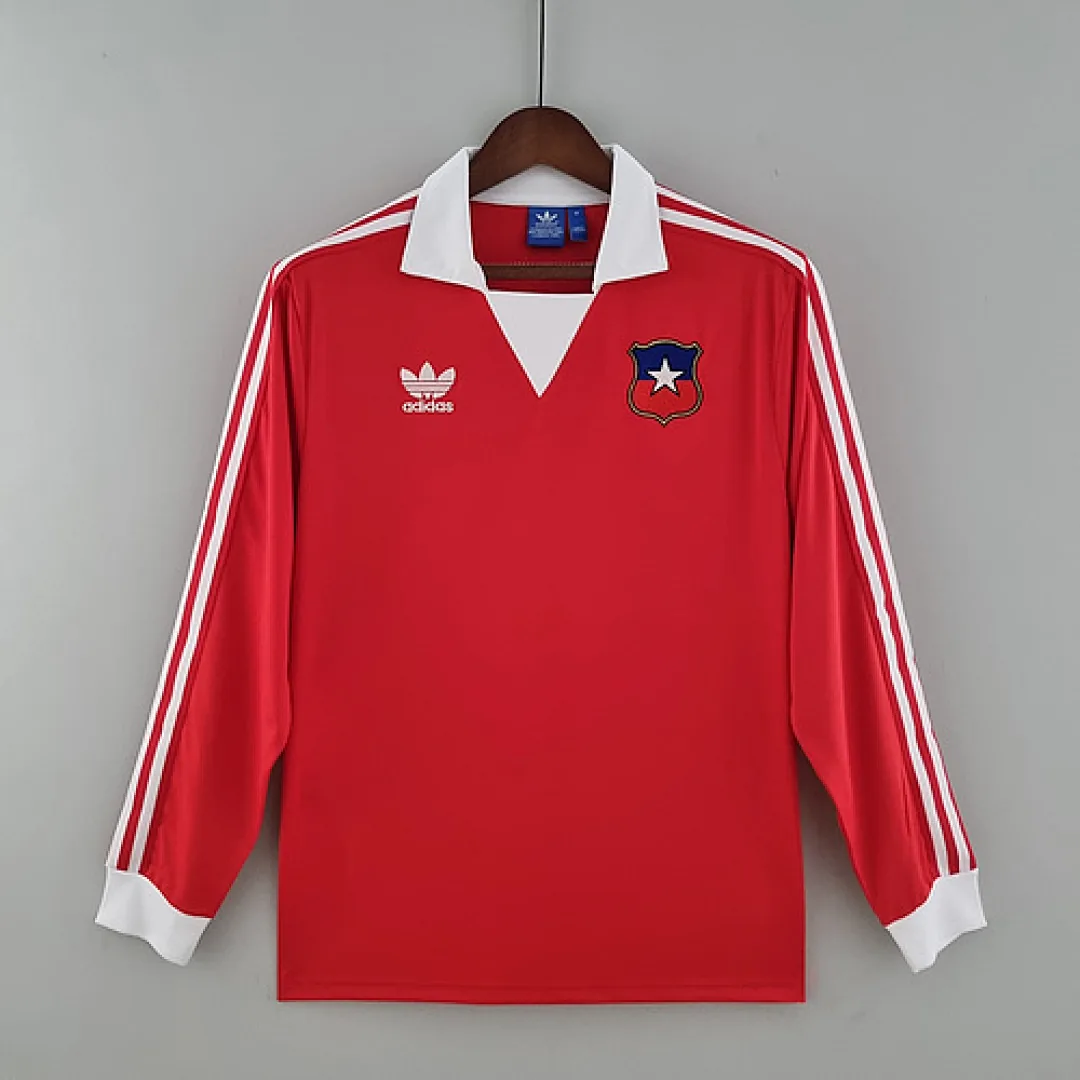 Retro chile 1982 Long Sleeve Home Jersey