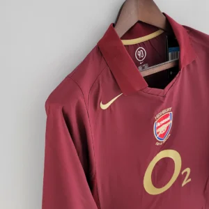 Retro Long Sleeve 2005/2006 Arsenal Home Jersey