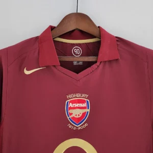 Retro Long Sleeve 2005/2006 Arsenal Home Jersey