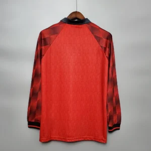Retro Long Sleeve 1996 曼联 Home Jersey
