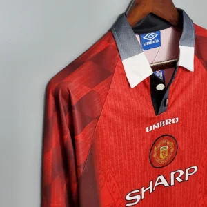 Retro Long Sleeve 1996 曼联 Home Jersey