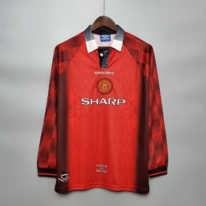 Retro Long Sleeve 1996 曼联 Home Jersey