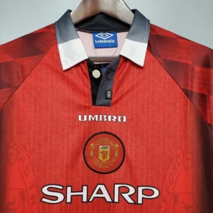 Retro Long Sleeve 1996 曼联 Home Jersey