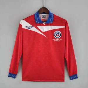 Retro Long Sleeve 1998 Chile Home Jersey