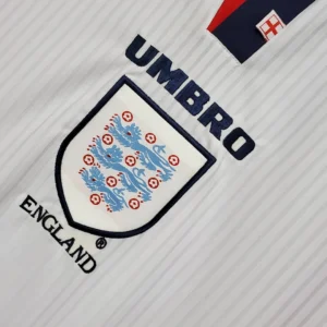 Retro Long Sleeve 1998 England Home Jersey