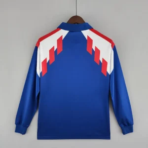 Retro Long Sleeve 1988/1990 France Home Jersey
