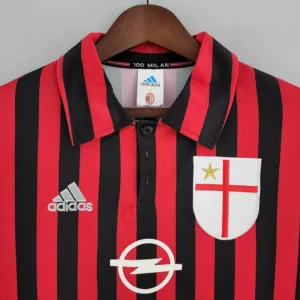 Retro Long Sleeve 1999/2000 AC Milan Home Jersey
