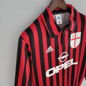 Retro Long Sleeve 1999/2000 AC Milan Home Jersey