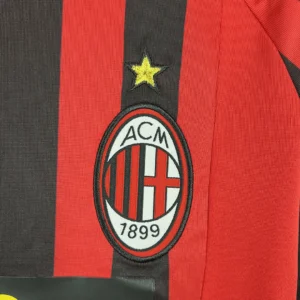Retro Long Sleeve AC Milan 2007/2008 Home Jersey