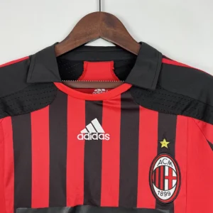 Retro Long Sleeve AC Milan 2007/2008 Home Jersey