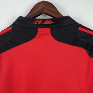 Retro Long Sleeve AC Milan 2007/2008 Home Jersey