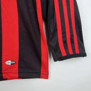Retro Long Sleeve AC Milan 2008/2009 Home Jersey