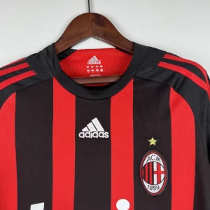 Retro Long Sleeve AC Milan 2008/2009 Home Jersey