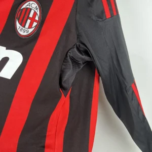 Retro Long Sleeve AC Milan 2008/2009 Home Jersey