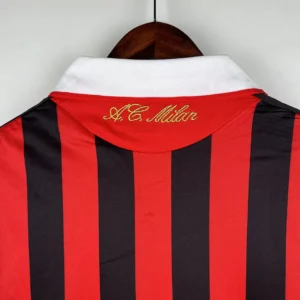 Retro Long Sleeve AC Milan 2009/2010 Home Jersey