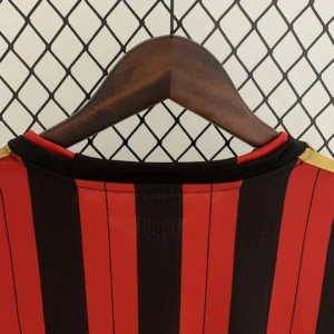 Retro Long Sleeve AC2013/2014 Milan Home Jersey
