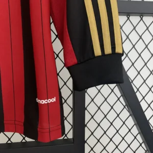 Retro Long Sleeve AC2013/2014 Milan Home Jersey