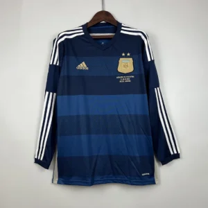 Retro Long Sleeve Argentina 2014 Away Jersey