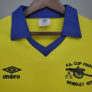 Retro Long Sleeve Arsenal 1971/1979 Away yellow Jersey