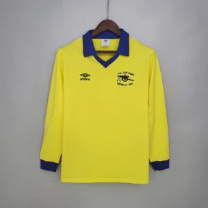 Retro Long Sleeve Arsenal 1971/1979 Away yellow Jersey