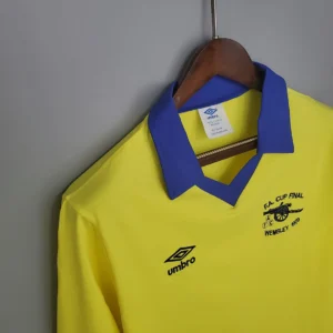 Retro Long Sleeve Arsenal 1971/1979 Away yellow Jersey