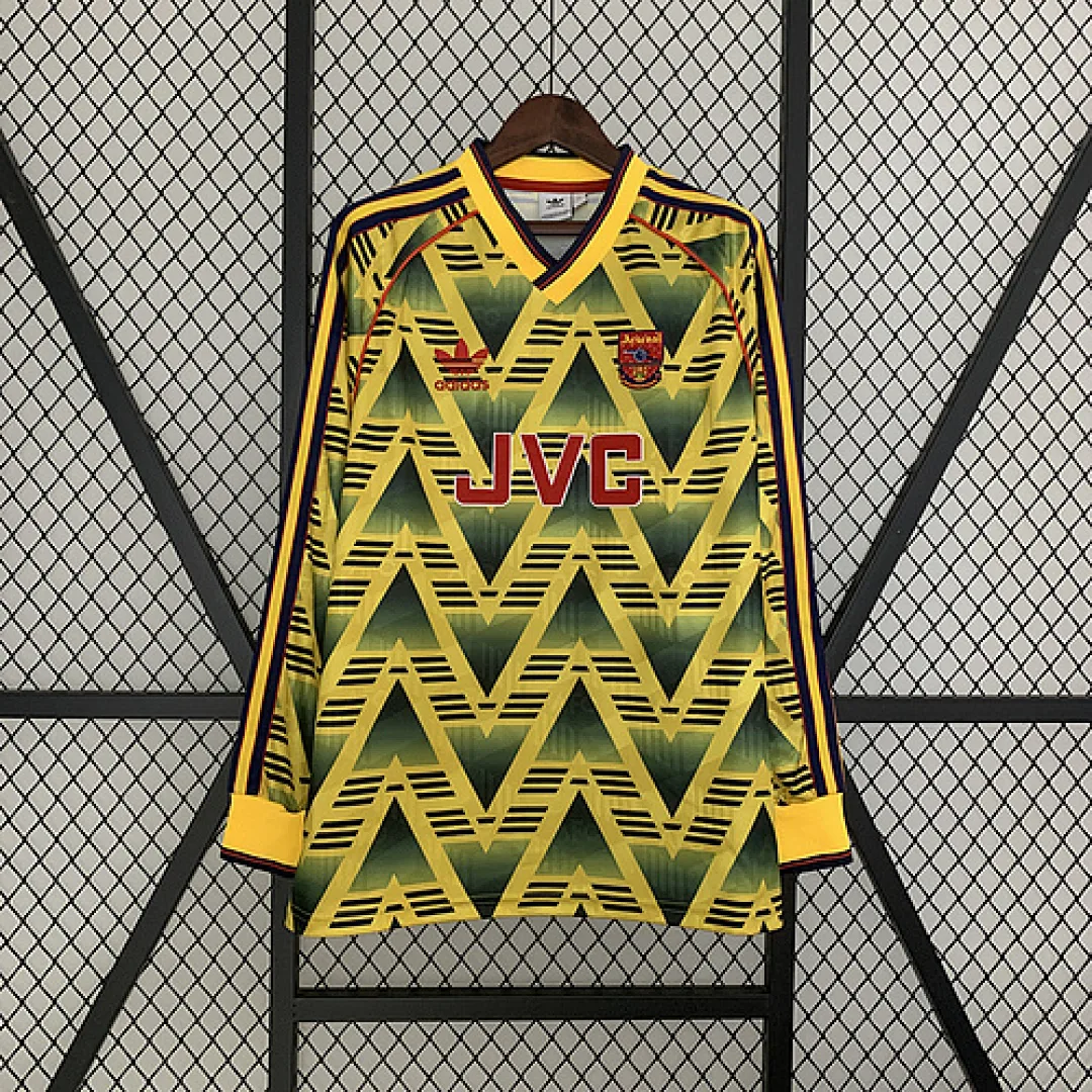 Retro Long Sleeve Arsenal 1991/1993 Away Jersey