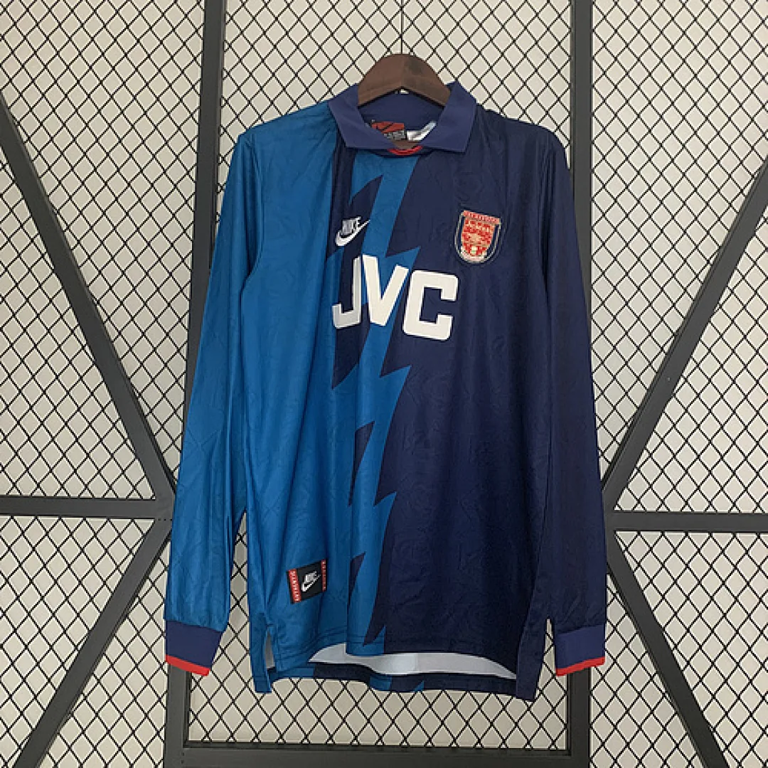 Retro Long Sleeve Arsenal 1995/1996 Away Jersey