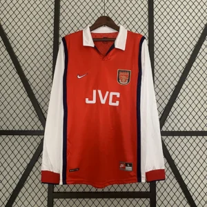 Retro Long Sleeve Arsenal 1998/1999 Home Jersey
