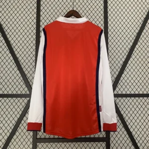Retro Long Sleeve Arsenal 1998/1999 Home Jersey