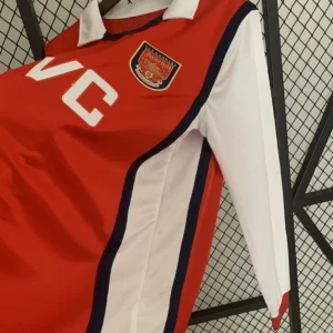 Retro Long Sleeve Arsenal 1998/1999 Home Jersey