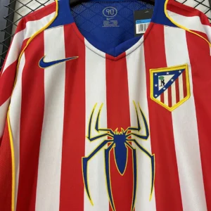 Retro Long Sleeve Atletico Madrid 2004/2005 Home Jersey