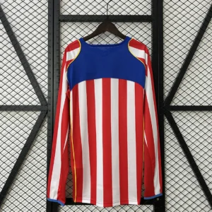 Retro Long Sleeve Atletico Madrid 2004/2005 Home Jersey