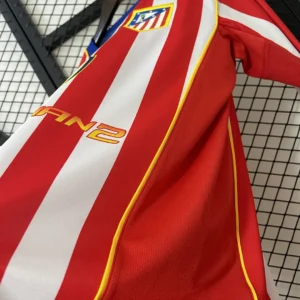 Retro Long Sleeve Atletico Madrid 2004/2005 Home Jersey