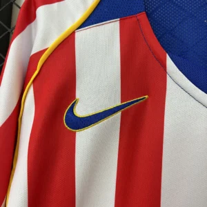 Retro Long Sleeve Atletico Madrid 2004/2005 Home Jersey