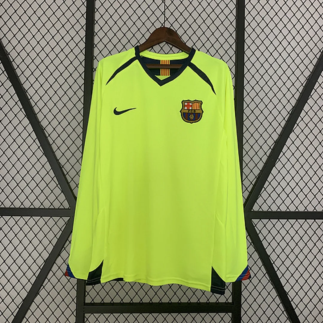 Retro Long Sleeve Barcelona 2005/2006 Away Jersey