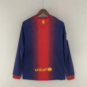 Retro Long Sleeve Barcelona 2012/2013 Home Jersey