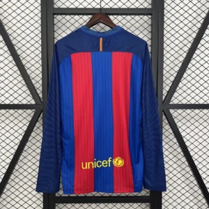 Retro Long Sleeve Barcelona 2014/2015 Home Jersey