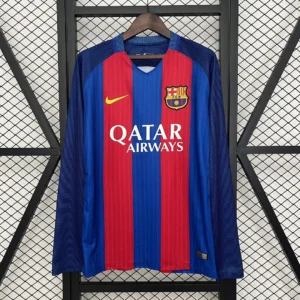 Retro Long Sleeve Barcelona 2014/2015 Home Jersey