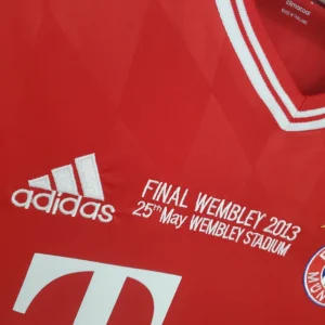 Retro Long Sleeve Bayern Munich 2013/2014 Champions League Home Jersey