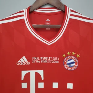 Retro Long Sleeve Bayern Munich 2013/2014 Champions League Home Jersey