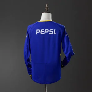 Retro Long Sleeve Boca Juniors 2003/2004 Home Jersey